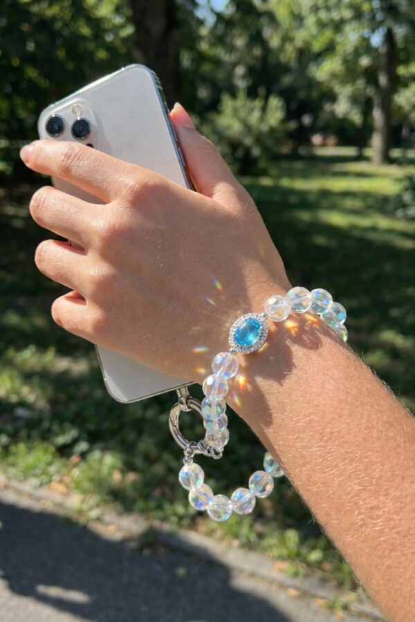 Colgante Cristal Azul Elegance